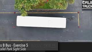 California Truck Driving Academy - Class B Bus - Parallel Park Sight Side