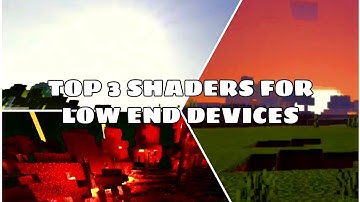 TOP 3 SHADERS FOR LOW END DEVICES ( 1-2 GB RAM )| MCPE 1.16