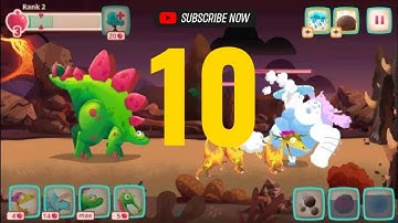 Dino Bash | Dinosaur Battle  New Gameplay  Walkthrough Android Part 10 Mk Games...