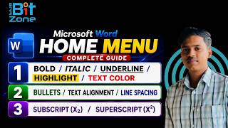 #02 Microsoft Word Home Tab Bangla Tutorial
