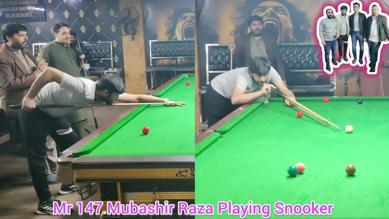 Mr 147 Mubashir Raza & Legend Cricketer Mr Abdul Razzaq | Snooker ...