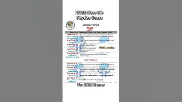 FBISE Class 9th Physics Guess For 2025 Exams #fbise #exam