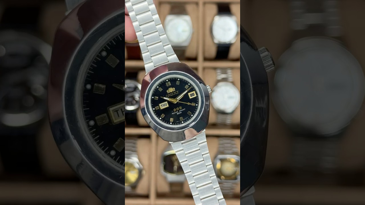 Vintage orient automatic day/date men’s wrist watch 