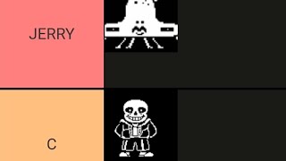 Undertale Characters Tier List