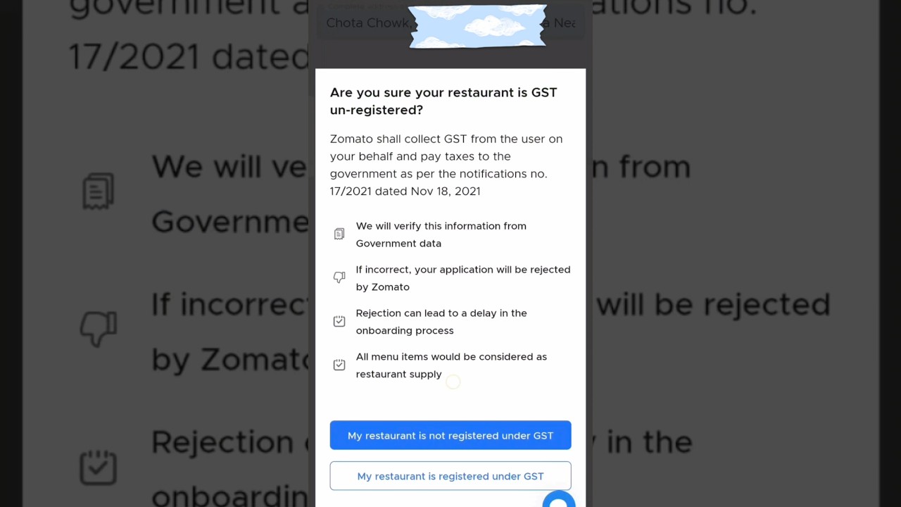 Without GST karo Cloud kitchen start 
