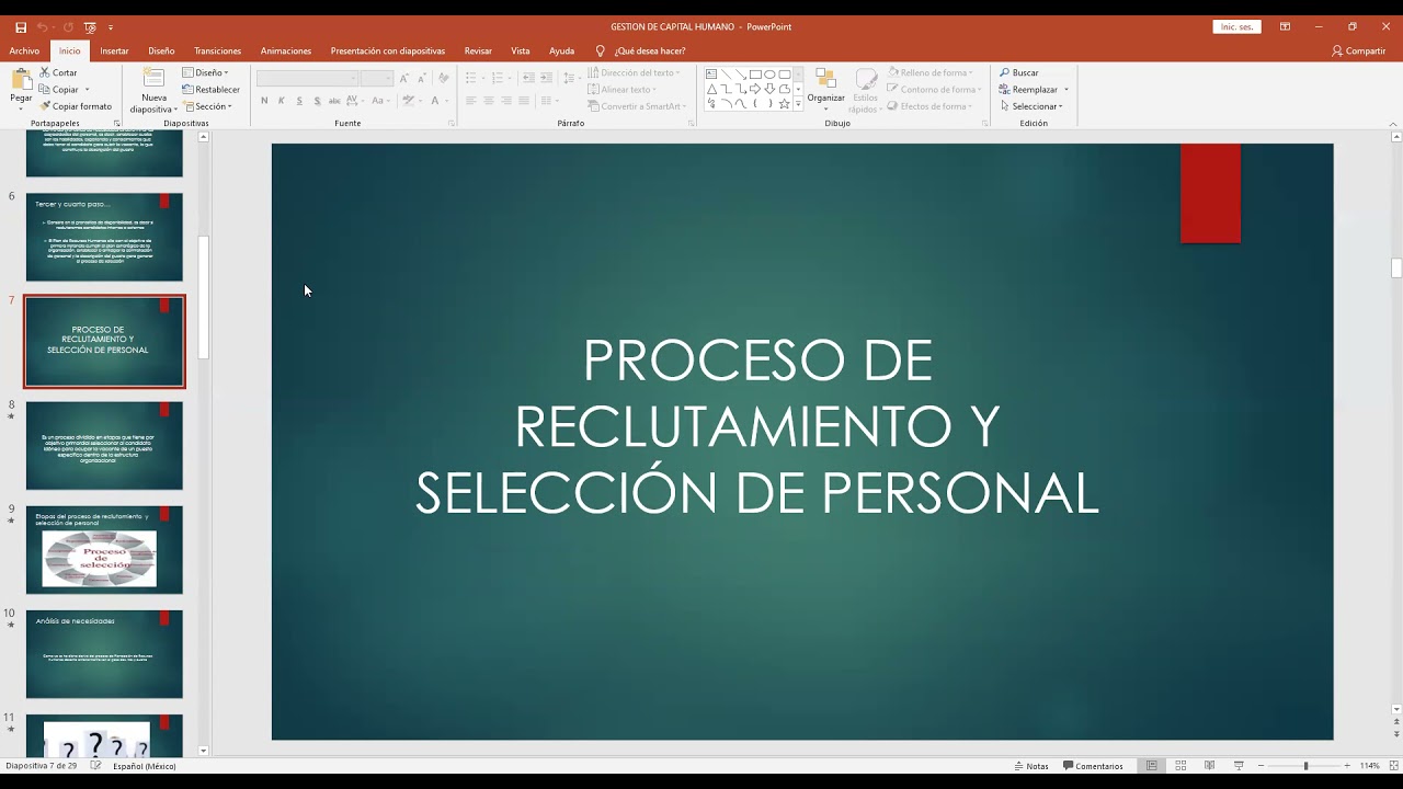 Planeación de Capital Humano y Proceso de Reclutamiento y Selección de Personal
