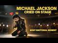 Michael Jackson Crying on Stage - Most Emotional Moment Ever