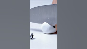 ASMR of Slicing AirPods Pro #macro #ai