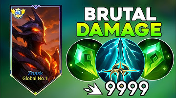 NEW INSANE REVEAL DAMAGE BUILD ZHASK 2025!! ZHASK BEST 1 HIT BUILD -Mobile Legends