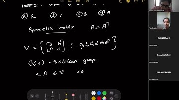 Week 5 live interaction session-Introduction to Abstract and Linear Algebra_NPTEL