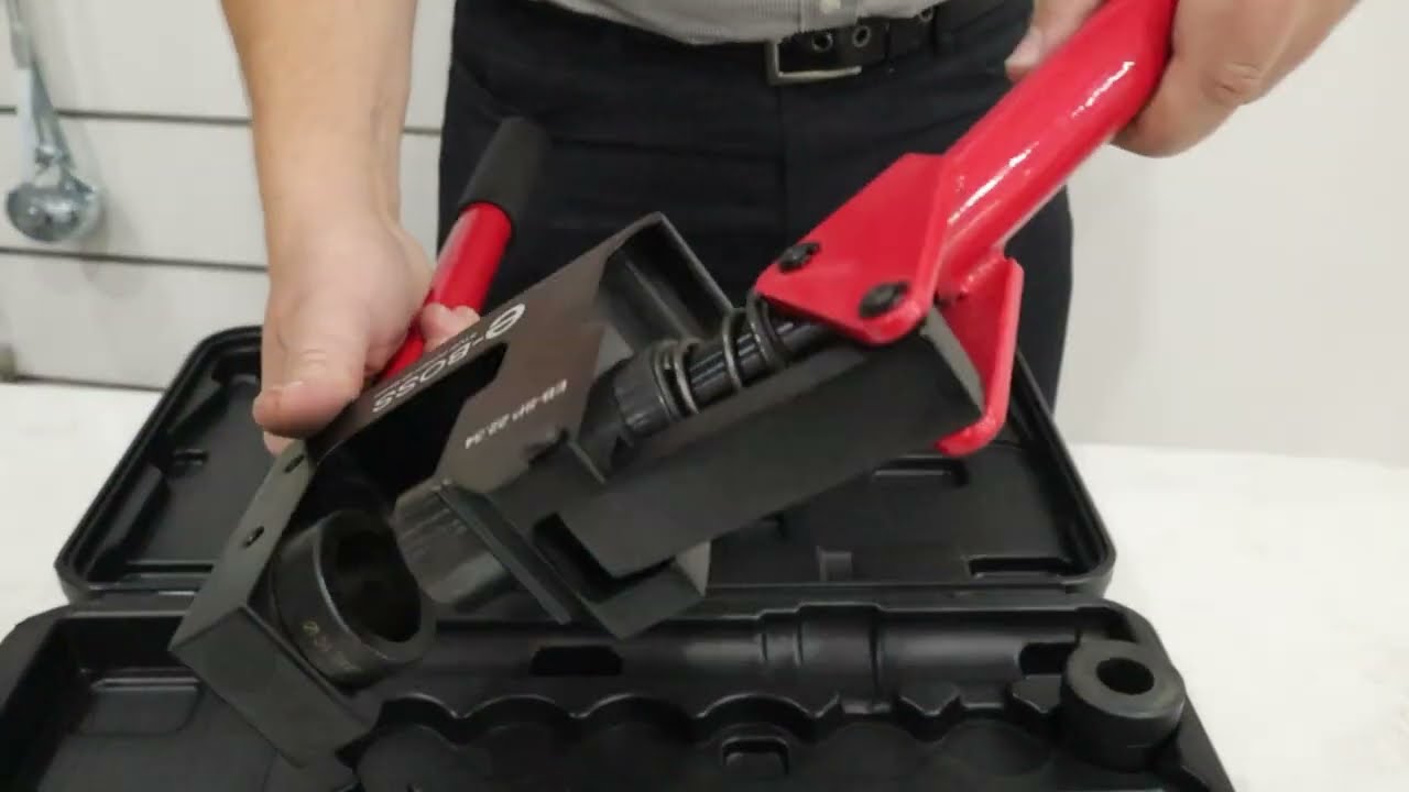 plumBOSS stud punch for making holes in steel framing YouTube