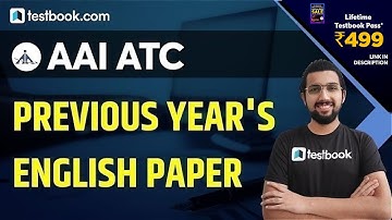 AAI ATC Previous Year Question Paper | English Questions | AAI ATC 2018 Paper Solution