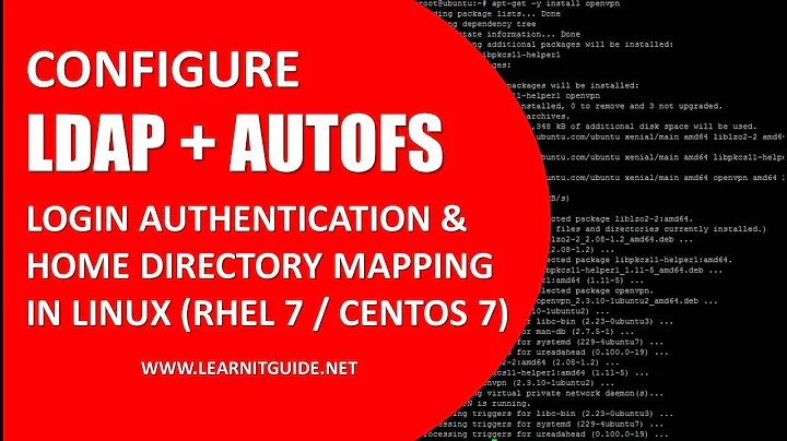 Configure LDAP and Autofs for Login Authentication and Home Directory Mapping