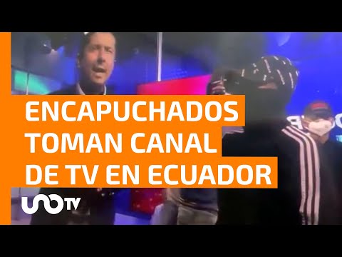 “No disparen, por favor”: Hombres armados irrumpen en noticiero en vivo en Ecuador