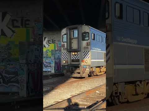 AMTRAK CAB CAR #6951  Passing By The Whittier Diamond Railroad Crossing