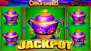 ★★SUPER JACKPOT★★$300 BETS★★CHINA SHORES HIGH LIMIT SLOT MACHINE SLOTS (KONAMI)