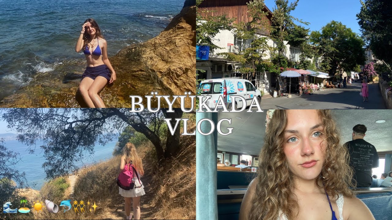 KIZ KIZA BÜYÜKADA VLOG🌊🐚🏝️☀️👯‍♀️🎀