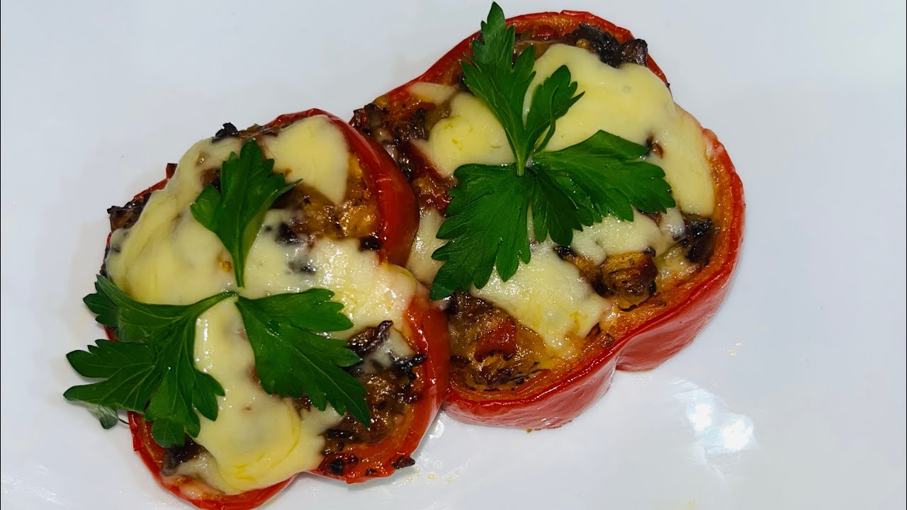 Фаршированные кольца перца