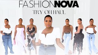 HUGE FASHION NOVA SPRING TRY ON HAUL 2024| STYLING DRESSES + JEANS + BODYSUITS \& MORE. GINALEOUR