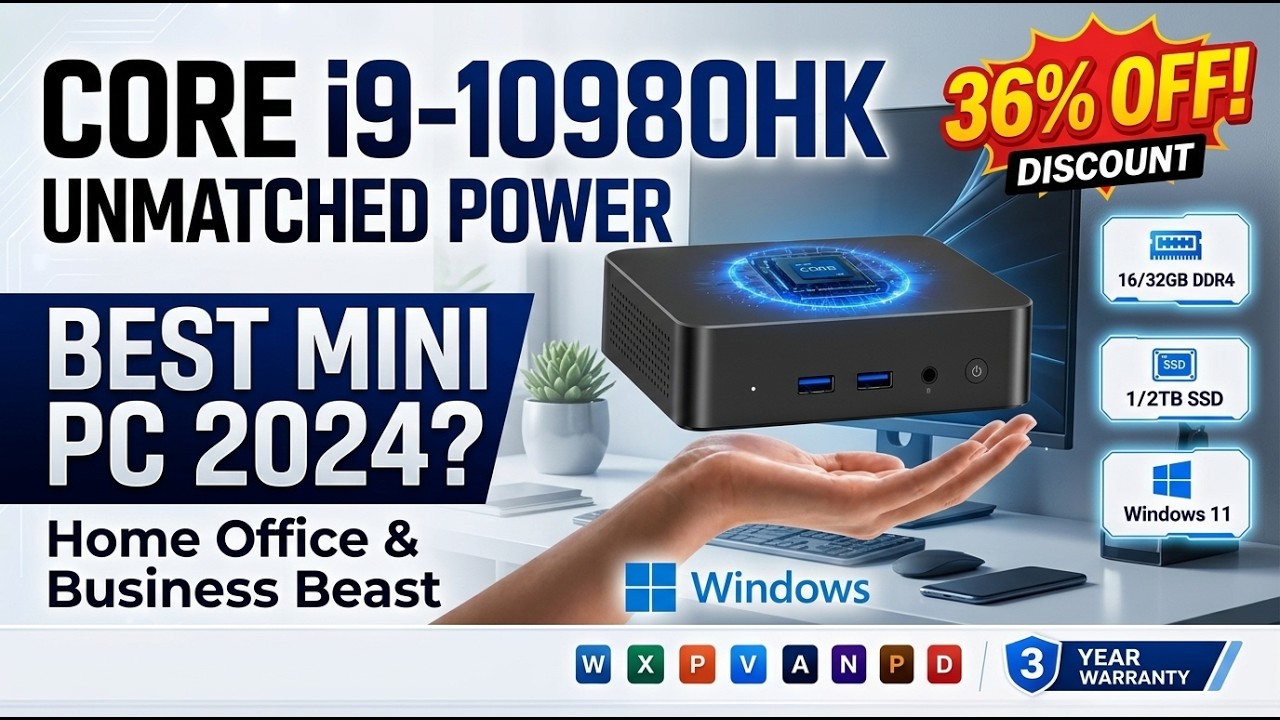 Intel Core i9 Mini PC Review 🔥 Windows 11 | 32GB RAM + 2TB SSD