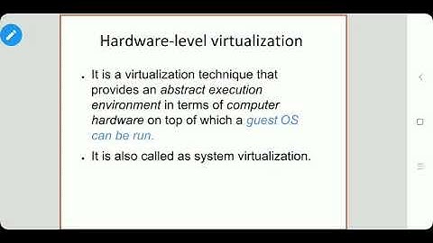 CC- Cloud Computing-BE CSE-IT- Hardware-level Virtualization