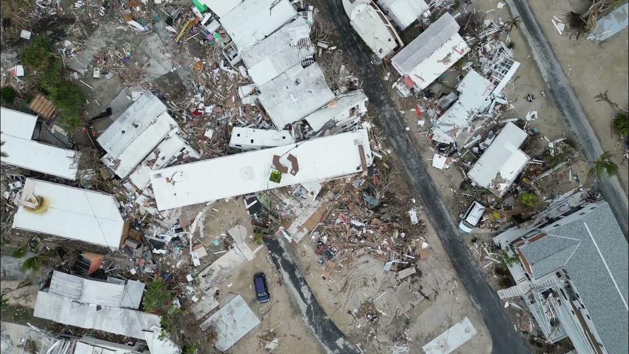 Hurricane Ian destruction of Ebb Tide MHP/RV Park Ft Myers YouTube