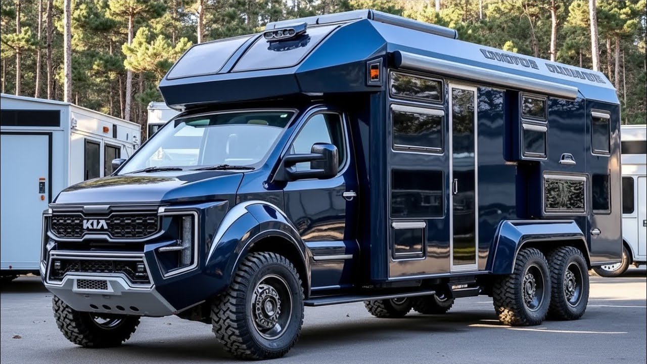 바퀴 위의 럭셔리 호텔: 2026 기아 6×6 캠퍼 밴 공개!