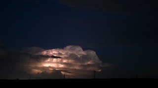Late Spring Thunderstorm Over the Meadow | 4K Thunderstorm Sounds for Sleep — 3 Hours