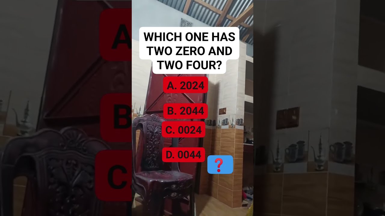 Which One Has Two Zero And Four Brainteaser Puzzle Reels Riddle