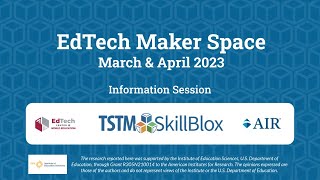 TSTM EdTech Maker Space Mar-Apr 2023