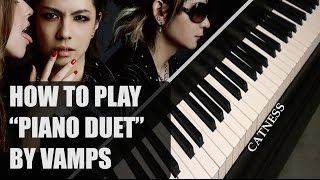 Vamps - Piano Duet (Piano tutorial/Synthesia)