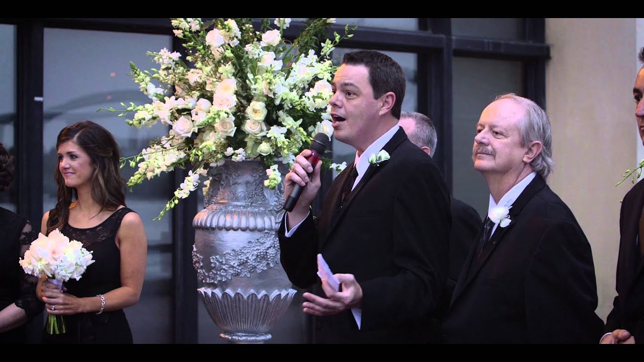 Groom sings to Bride