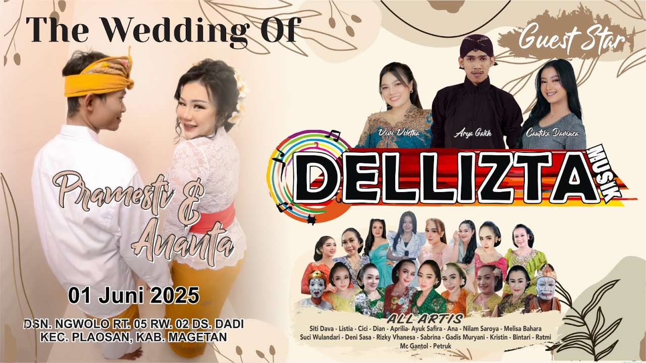 Live Streaming! Pernikahan Pramesti & Aan - 01 Juni 2025 | Ds. dadi, kec. Plaosan, Magetan