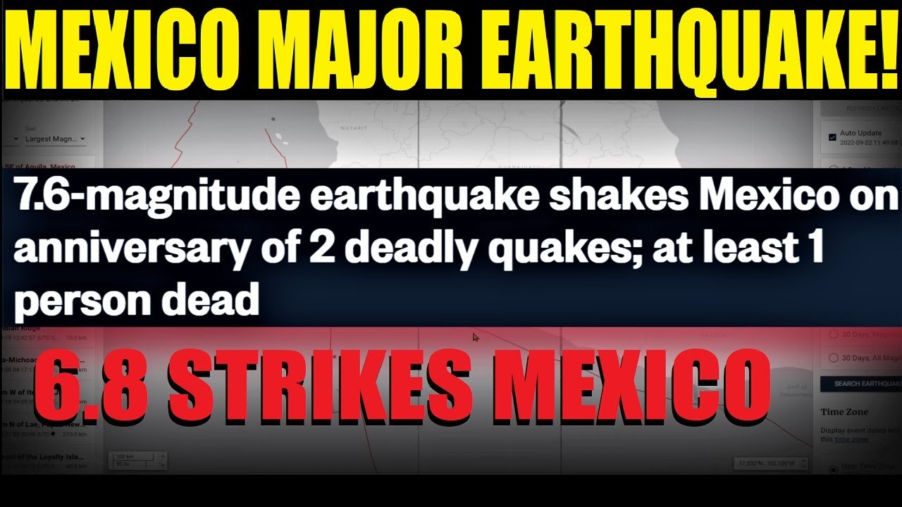 ANOTHER Major Earthquake for MEXICO! 6.8 Deadly Quake YouTube