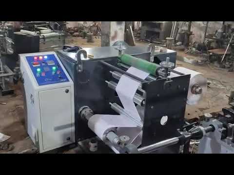 Paper Roll Rewinding Machine demonstration video