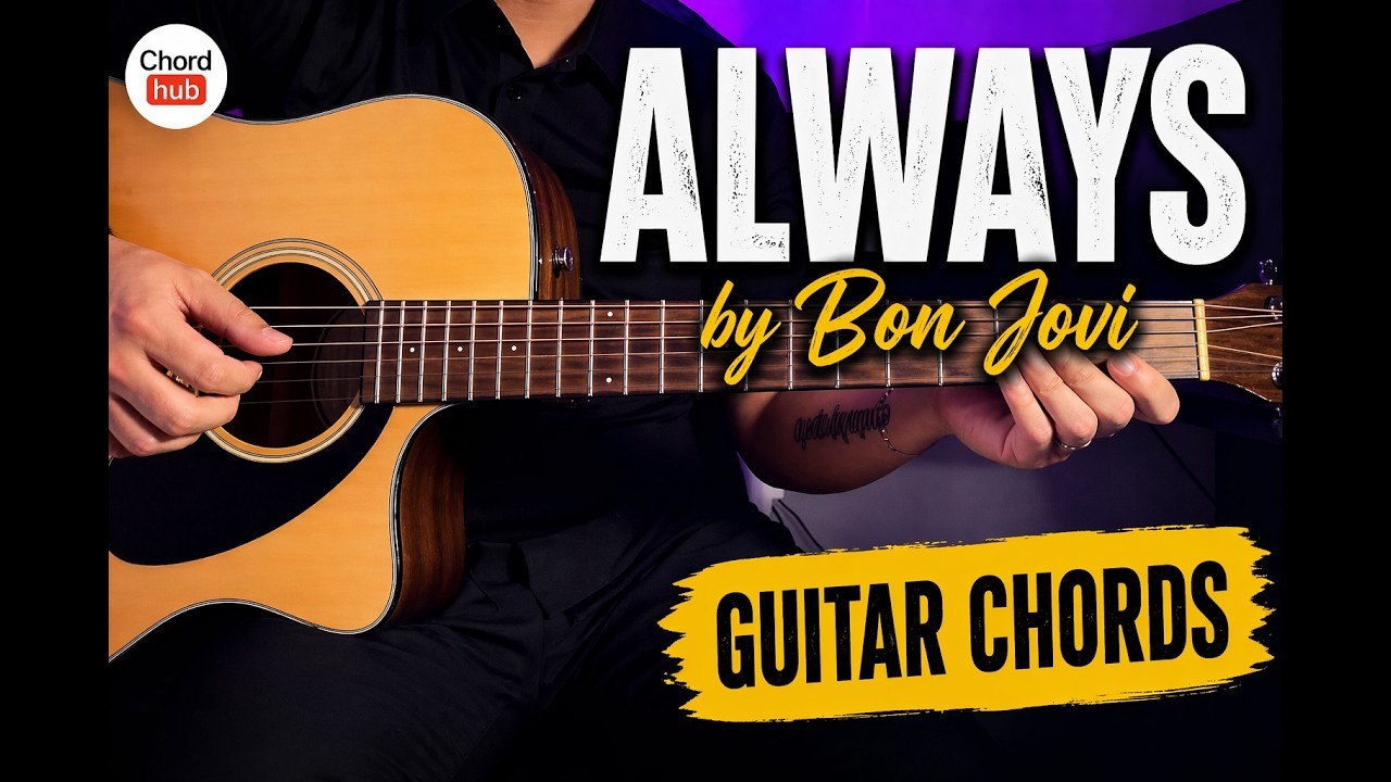 Always by Bon Jovi - Easy Guitar Chords Tutorial - YouTube