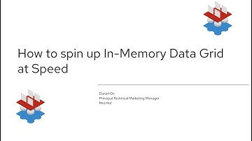 How to spin up In Memory Data Grid at Speed