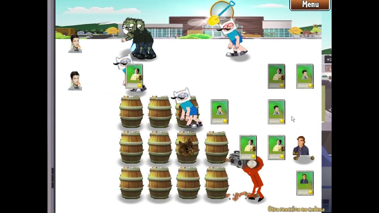 Plants vs  Zombies Mod - Live actions vs cartoons // another Chain Reaction