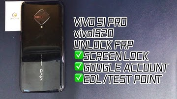 VIVO S1 pro/vivo1920 unlock screen lock｜pattern lock｜google account｜TEST POINT｜by MRT DONGLE