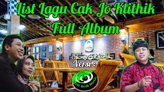 List Lagu Cak Jo Klithik Full Album