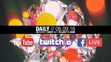 LIVE // The Daily Render // 06.09.2016 // #3dmodeling #MAXON #Cinema4D #Realflow // #OTOY #Octane
