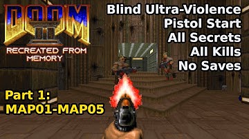 Doom II Maar er klopt iets niet - Deel 1: MAP01-MAP05 (Blinde Ultra-Geweld 100%)