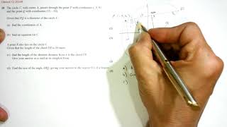 Edexcel C2 2014R Q10 Circles