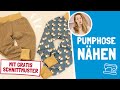 Pumphose für Babys & Kleinkinder nähen |  mit gratis Schnittmuster | Nähanleitung für Anfänger