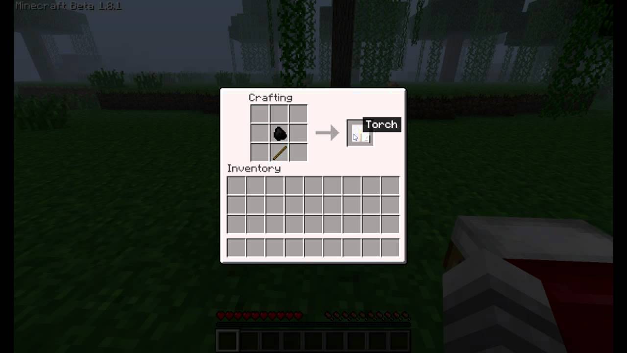 How To Craft Torches In Minecraft - YouTube