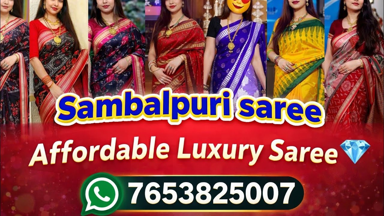 Sambalpuri sareeAffordable Luxury Saree 💎WP :-7653825007