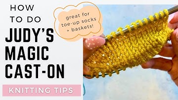 How to Do Judy’s Magic Cast On Step by Step Knitting Tutorial for Beginners