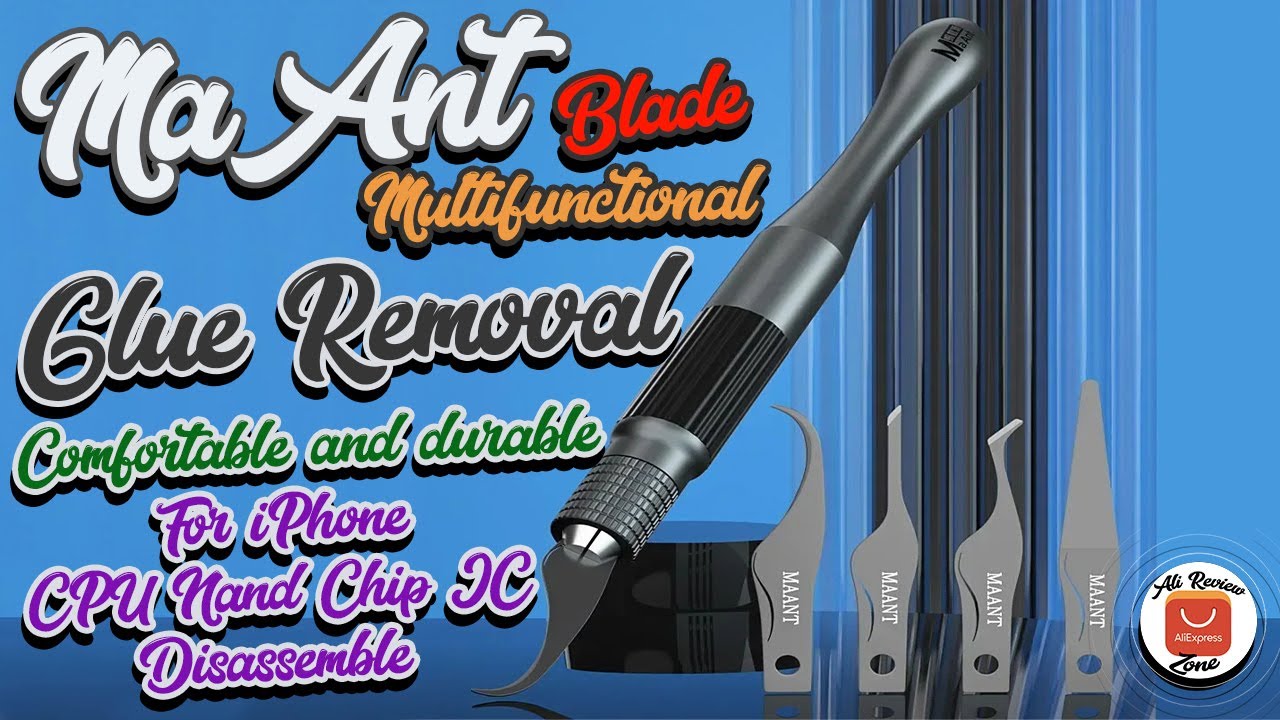 Does the MaAnt MY-102 BGA Knife Set Really Work? iPhone CPU & NAND Chip Maintenance Review Aliexpres