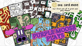 Purple Moose Plays...One Card Maze (Kickstarter Preview)