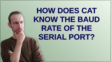 Unix: How does cat know the baud rate of the serial port?